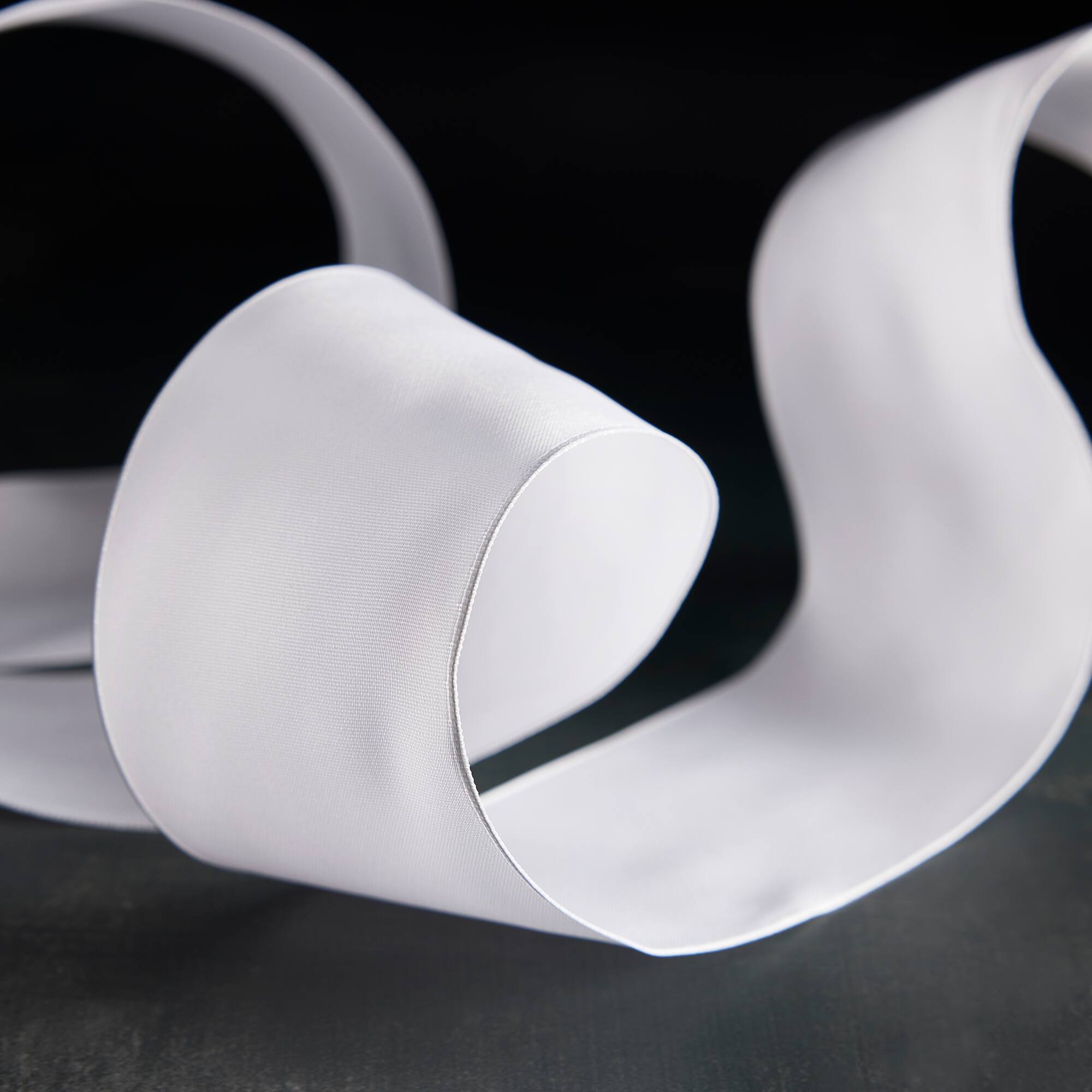 2.5" x 10yd. White Satin Wired Ribbon by Celebrate It® Specialty